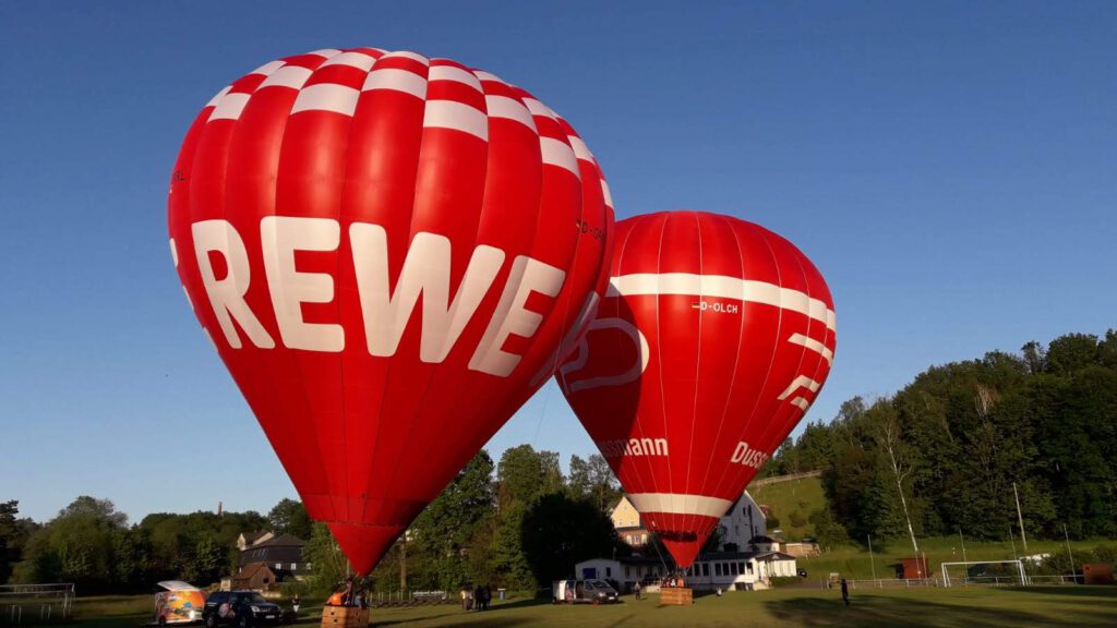 Ballonstart Sachsen Rewe Dussmann