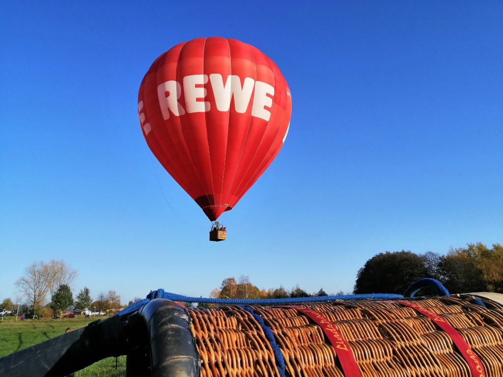 Ballonstart Bautzen Wilthen Oberlausitz Ballonfahrt Sachsen Rewe Ballon